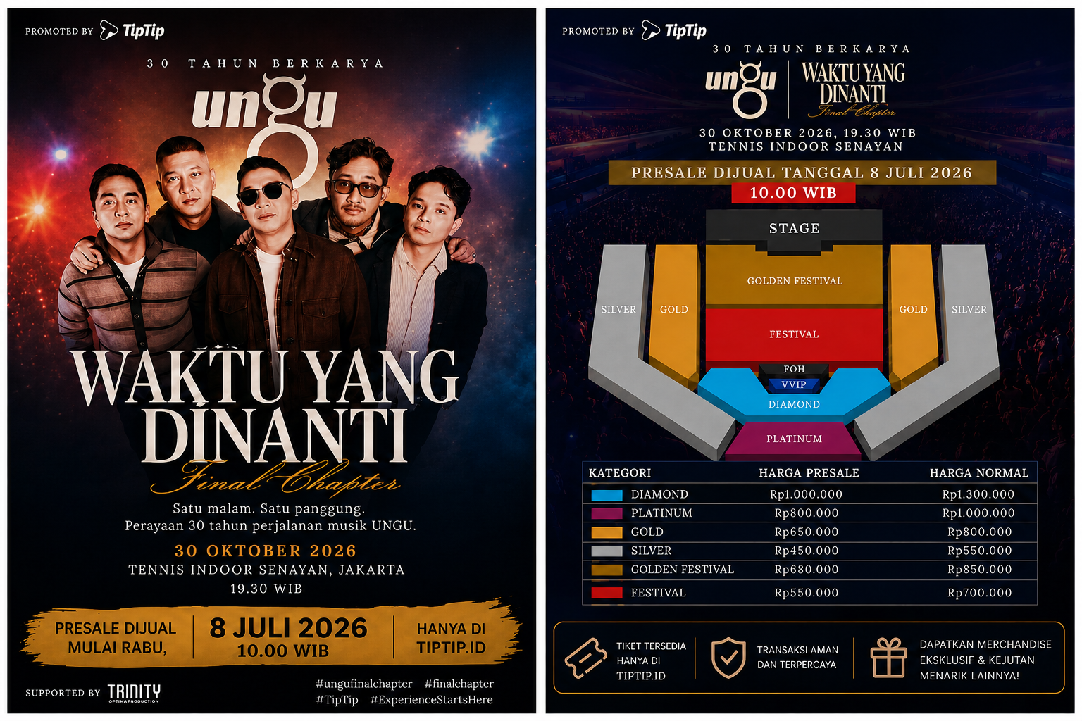 UNGU Gelar Konser 30 Tahun “Waktu Yang Dinanti: Final Chapter”, Tiket Presale Mulai 8 Juli 2026